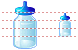 Baby bottle icons