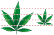 Hemp leaf icons