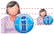Patient-woman info icon