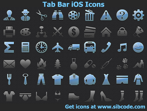 Tab Bar iOS Icons 2013.1 full